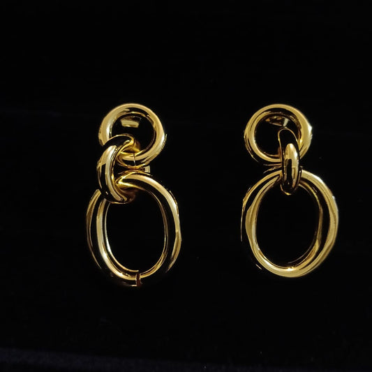 Gold Link Earring