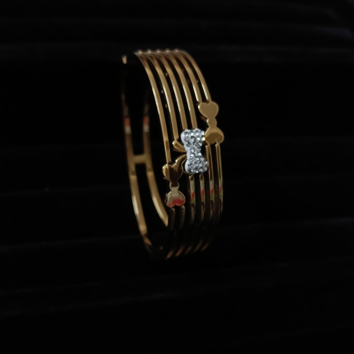 Multi-strand stainless steel kada bangle