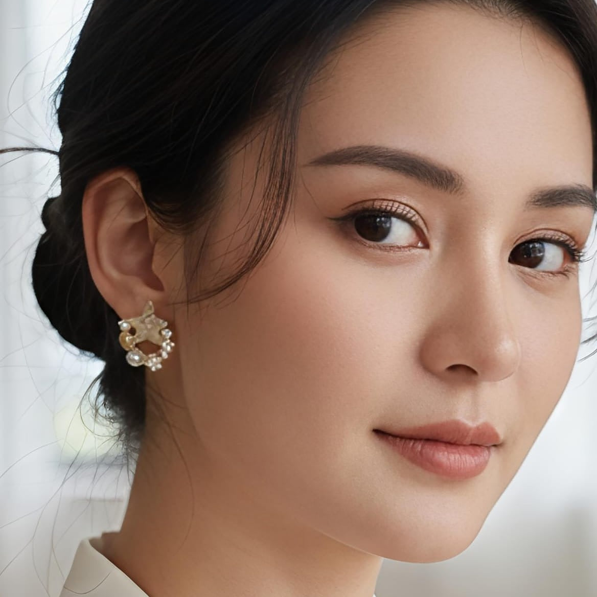 Sea-Inspired Stud Earrings