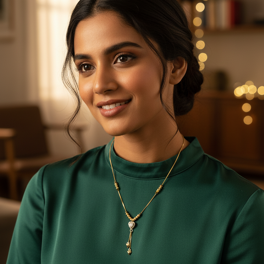 gold necklace